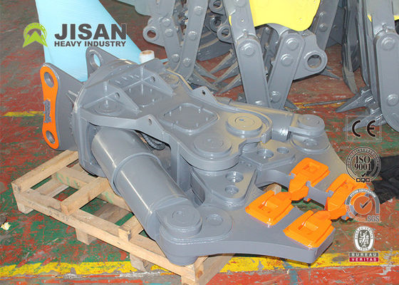 Cisaillement hydraulique de mitraille de taille adapté aux besoins du client par équipement concret d'attachement de démolition d'excavatrice