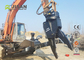 La voiture de Kobelco SK200 démantelant le véhicule d'équipement démantèlent le broyeur de mâchoire concret de machine pour l'excavatrice Shear