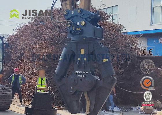 JSD280F Ciseaux métalliques pour excavatrice Réglage simple de la tête pour une efficacité maximale dans le recyclage du matériau en béton