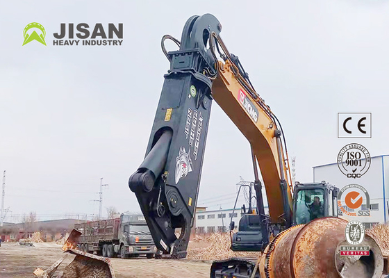 Teyun Tycs450rt ciseaux hydrauliques ciseaux métalliques pour les excavatrices durables pour la découpe et la récupération des déchets sur les sites de démolition industrielle