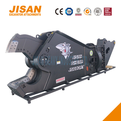 Remplacement rapide des lames de déchets de matériaux de coupe et de récupération avec Teyun Tycs450rt Excavator ciseaux métalliques