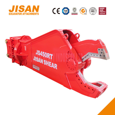 Remplacement rapide des lames de déchets de matériaux de coupe et de récupération avec Teyun Tycs450rt Excavator ciseaux métalliques