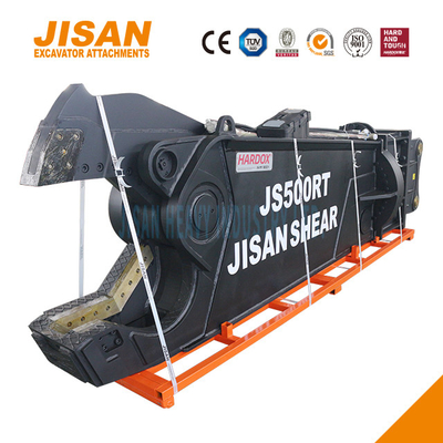 Remplacement rapide des lames de déchets de matériaux de coupe et de récupération avec Teyun Tycs450rt Excavator ciseaux métalliques