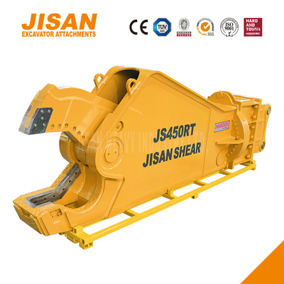 Remplacement rapide des lames de déchets de matériaux de coupe et de récupération avec Teyun Tycs450rt Excavator ciseaux métalliques
