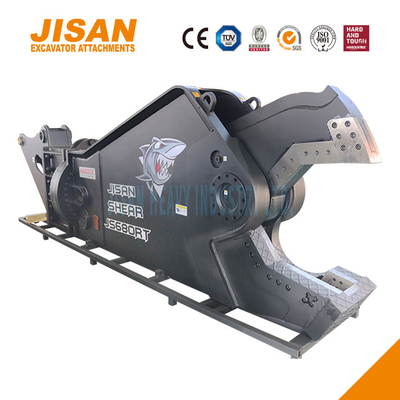 Puissante ciseau de coupe hydraulique en acier pour couper des tuyaux de structure en acier de matériau de fer et une taille de cylindre accrue