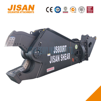 JS800RT Excavateur ciseaux métalliques faciles à remplacer la lame et l'usure de l'acier résistant pour une résistance maximale
