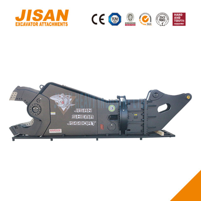 Ciseaux hydrauliques pour couper et récupérer des déchets sur les sites de démolition industrielle avec rotation à 360 degrés