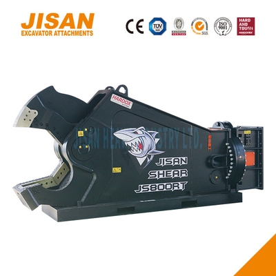 Ciseaux hydrauliques pour couper et récupérer des déchets sur les sites de démolition industrielle avec rotation à 360 degrés