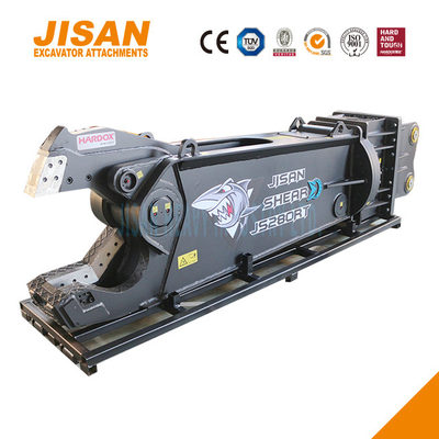 Ciseaux hydrauliques pour couper et récupérer des déchets sur les sites de démolition industrielle avec rotation à 360 degrés