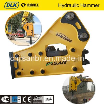 Marteau brise-roche hydraulique pour démolition avec burin 140mm