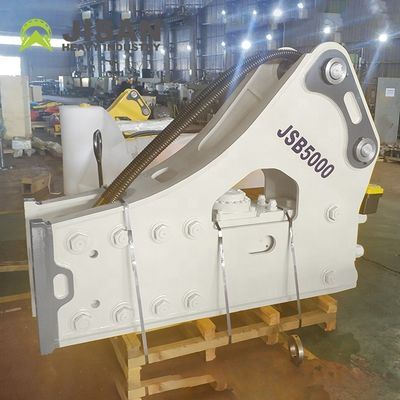 Brise-roche hydraulique pour excavatrice de 19-26 tonnes avec une cadence de 400-600 coups par minute et un burin de 140 mm