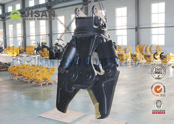 Cisailles à métaux pour excavatrice JISAN avec moteur de rotation hydraulique à 360 degrés, puissance élevée et longue durabilité