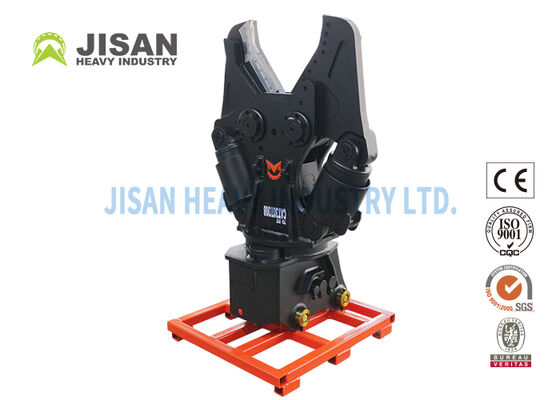 Ciseaux métalliques pour excavatrice à rotation hydraulique à 360° et à lame remplaçable pour les opérations de démolition et de recyclage