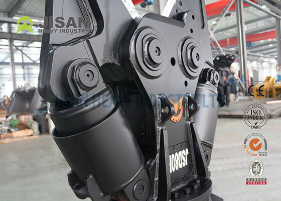 Ciseaux métalliques pour excavatrice à rotation hydraulique à 360° et à lame remplaçable pour les opérations de démolition et de recyclage