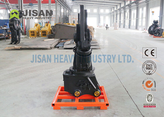 Ciseaux métalliques pour excavatrice à rotation hydraulique à 360° et à lame remplaçable pour les opérations de démolition et de recyclage