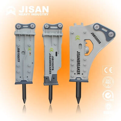 Brise-roche hydraulique pour excavatrice, pression 140 bars, longueur 3,5 mètres, adapté pour la construction et l'exploitation de carrières