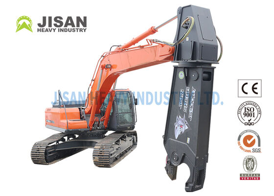 Hardox 450 Excavateur en acier résistant à l'usure Cisailleuse métallique à rotation de 360 degrés pour l'installation de bras de 40 à 50 tonnes