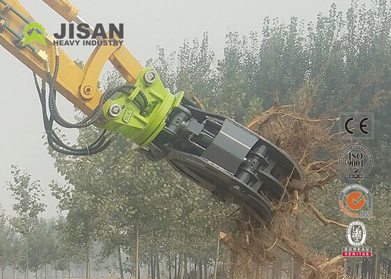 Grappin hydraulique à double tringlerie 1500mm d'ouverture de mâchoire pour excavateur de 20 tonnes 320