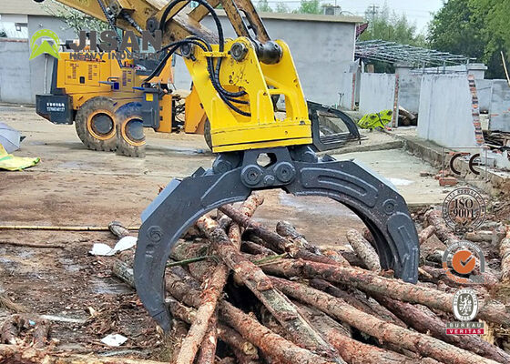 Grappin hydraulique à double tringlerie 1500mm d'ouverture de mâchoire pour excavateur de 20 tonnes 320