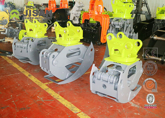 360 degrés de rotation hydraulique de l'accrochage à bois de 45 tonnes de la force de compactage pour 20-30 tonnes de la pelle