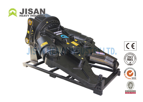 Démolition en acier de voiture de coupe de cylindre de Hydraulic Shear Double d'excavatrice de coupeur
