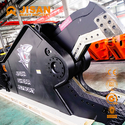70ton l'excavatrice Scrap Cutting Hydraulic cisaille pour le cylindre simple de démolition de structure métallique