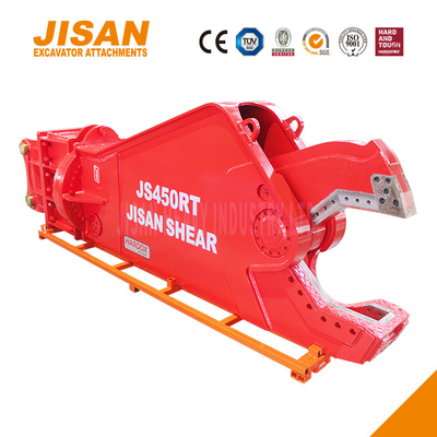 JS430RT Ciseaux métalliques pour excavatrice destinés à couper du fer, de l'acier et d'autres matériaux avec une installation de bras de 40 à 50 tonnes